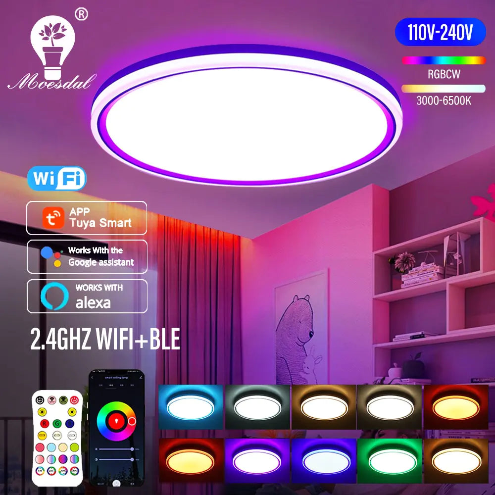Living Room 24W Slim Ceiling Light Rieworkes