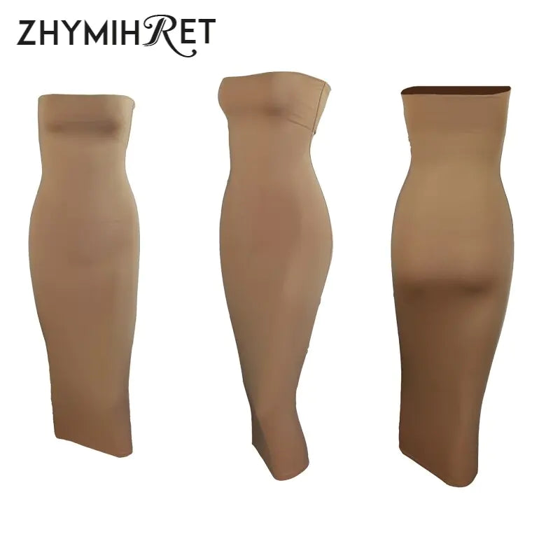 Strapless Long Elegant Dress Rieworkes