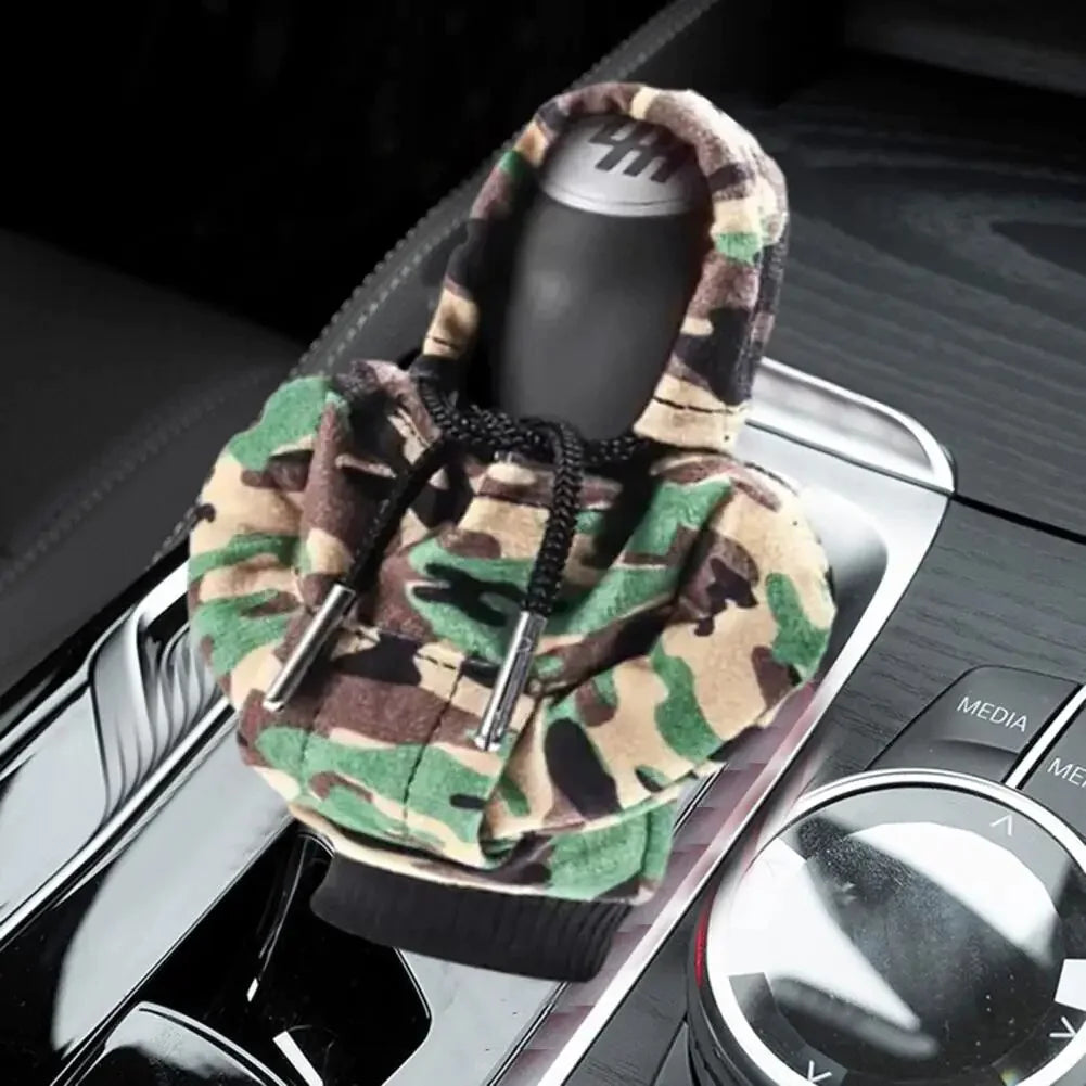 Car Gear Shift Cover Mini Hoodie Gear Shift Cover for Car Shifter Interior Trim Rieworkes