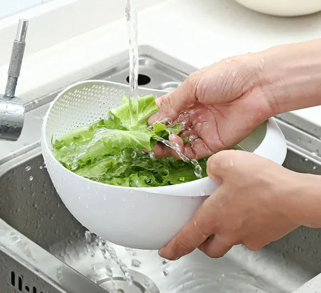 Plastic Fruit And Vegetable Draining Basket Rieworkes