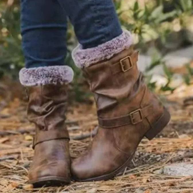 Warm Women's Snow Boots In Autumn And Winter Mimarta