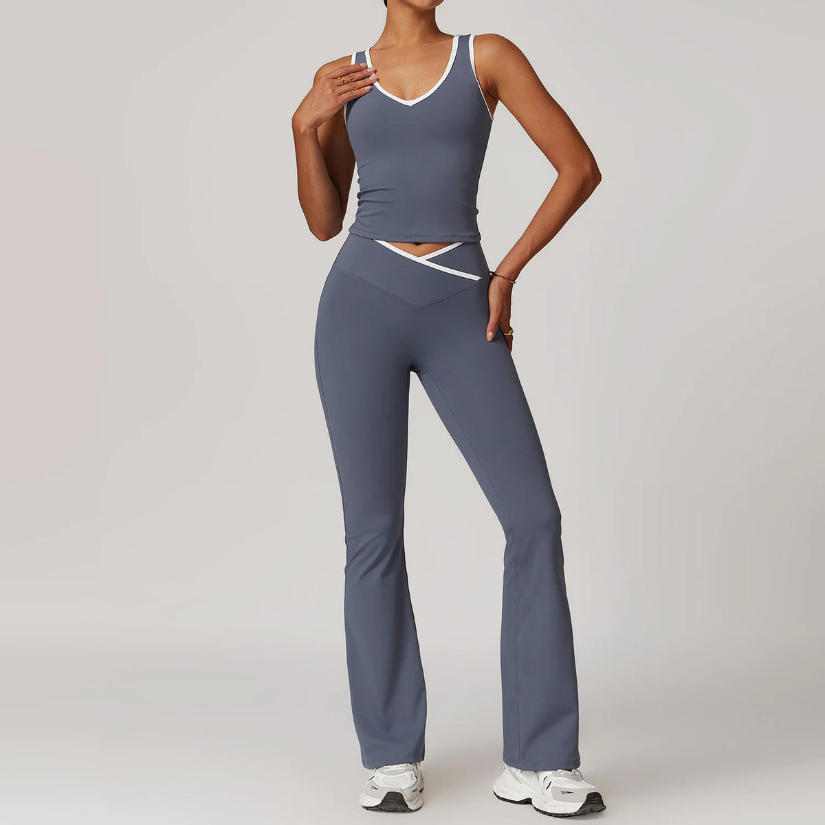 Cross High Top Sports Suit Female Fitness Yoga Wear Rieworkes