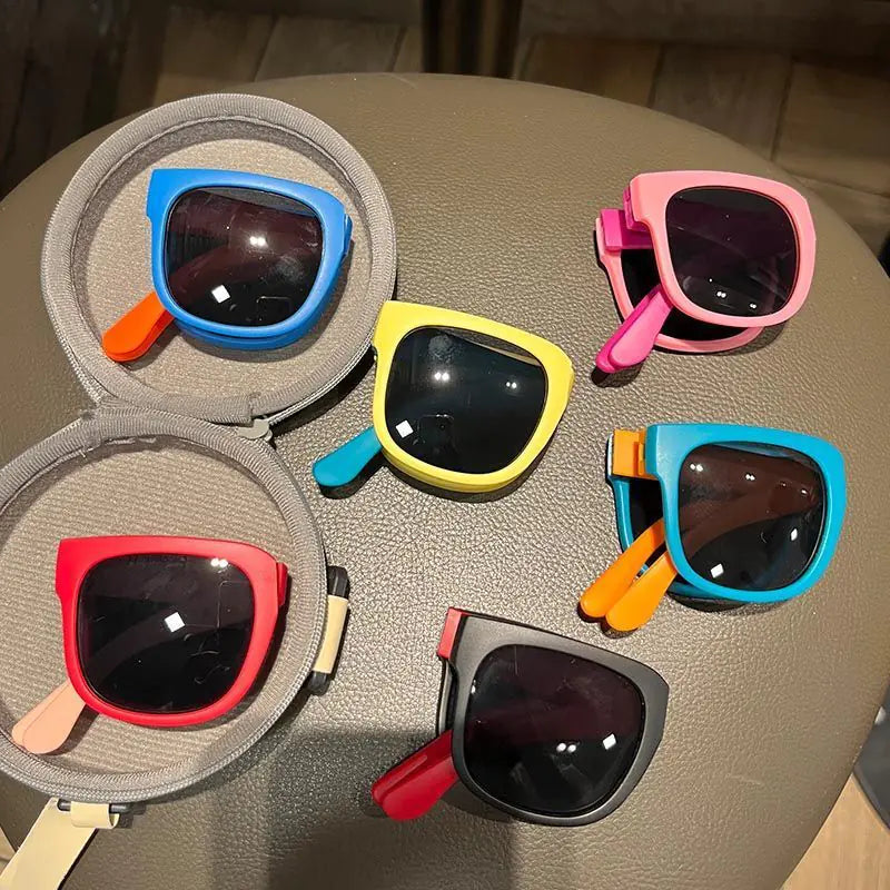 Foldable Children's Sunglasses for Ages 5-10 (Cute Design) Mimarta