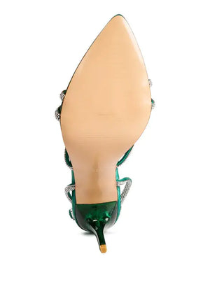 Rhinestone Embellished Stiletto Heels Rieworkes