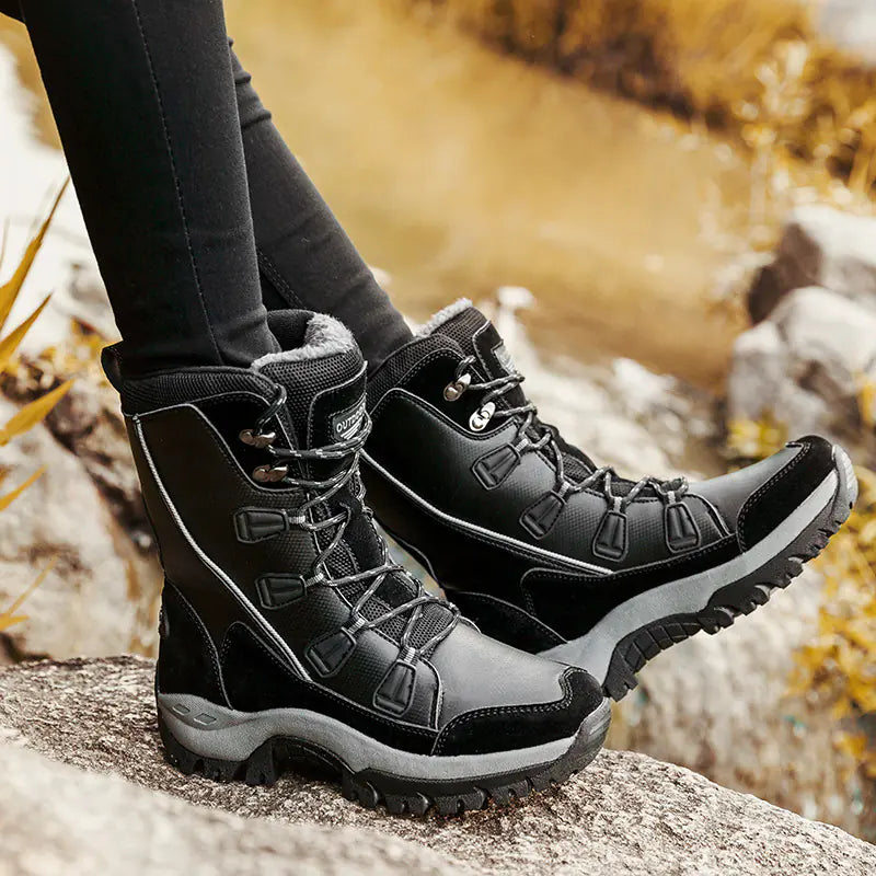 Fleece Lined Waterproof Snow Boots for Women Mimarta