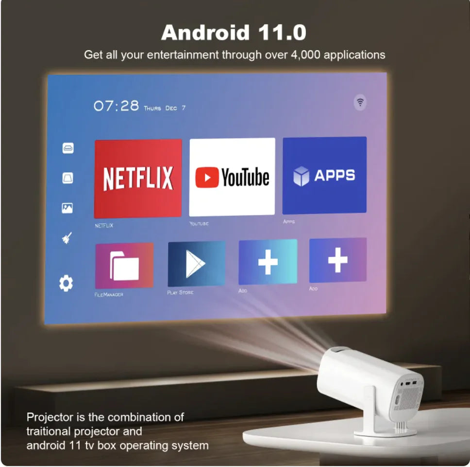 Portable 4K Household Projector Mimarta
