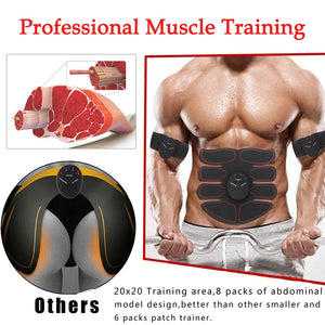 EMS Abdominal Muscle Toning Trainer ABS Stimulator Toner Fitness Binder Gym Belt Rieworkes