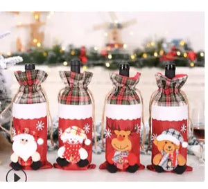 Wine Bottle Cover Christmas Decorations Rieworkes