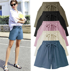 Plus Size Women's Summer Loose High Waist Shorts Mimarta