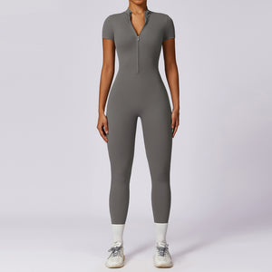 Zechuang Women's Short Sleeve Yoga Jumpsuit 8305 Mimarta