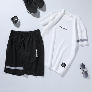 Men's Running Gym Short-Sleeve Sportswear Set Mimarta