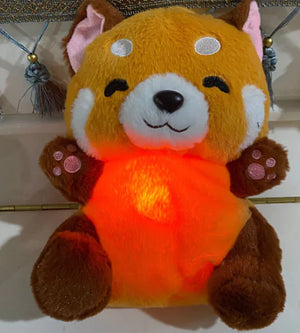 New Red Panda Plush Toy: Musical Lights & Breathing Rieworkes