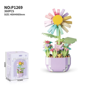 Eternal Flower Bouquet Sunflower Building Block Set Mimarta