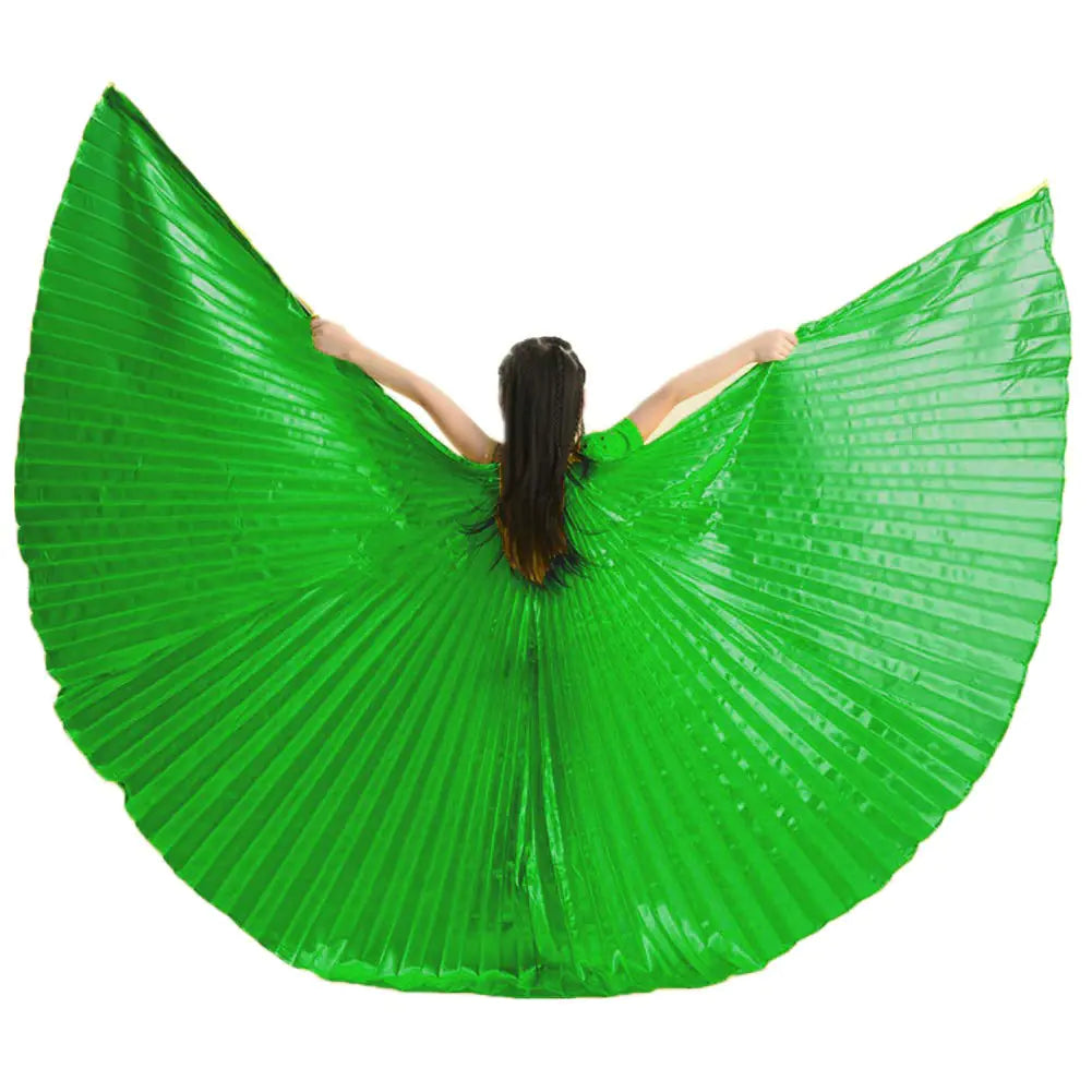 MUNAFIE Halloween Costumes Belly Dance Isis Wings for Children Kids Green Mimarta