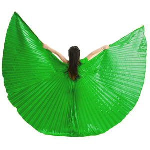 MUNAFIE Halloween Costumes Belly Dance Isis Wings for Children Kids Green Mimarta
