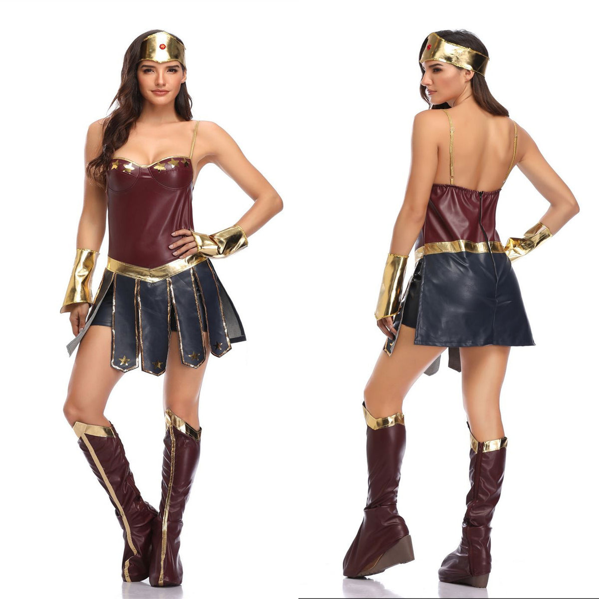 Sexy Superhero Halloween Costume - Wonder Woman Dress Mimarta