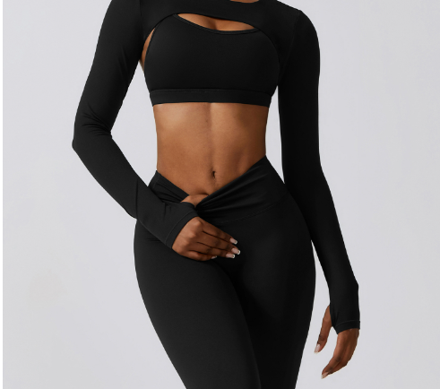 Color Block Cutout Yoga Set Mimarta