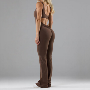 Seamless Hollow Yoga Bodysuit - Women's Casual Activewear Mimarta