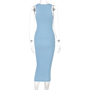 Summer Dresses Knitted Tank Long Sweater Rieworkes