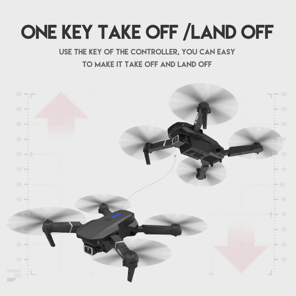 2023 New RC Drone With 4K HD Dual Camera WiFi FPV Foldable Quadcopter +4 Battery Mimarta