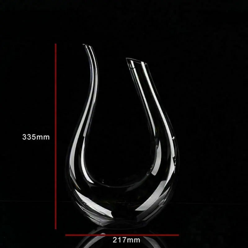 Crystal U-shaped 1500ml Wine Decanter Rieworkes