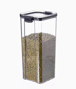 Transparent Plastic Square Kitchen Storage Jar Mimarta