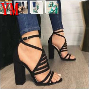 Cut Buckle High Heels Strap Shoes Rieworkes