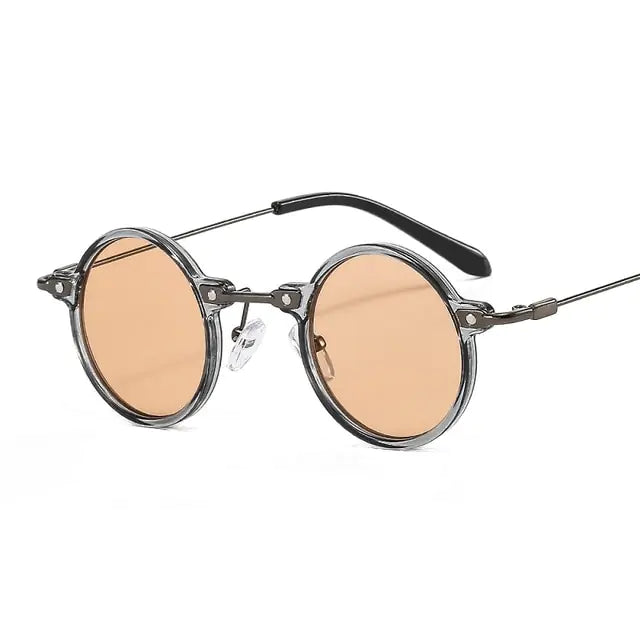 ZLY 2022 New Fashion Round Sunglasses Women Men PC Lens Rieworkes