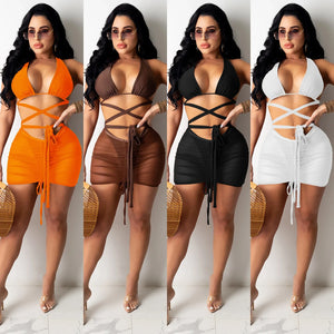 Women's Beach Swimsuit Strap Slim Fit Set Rieworkes