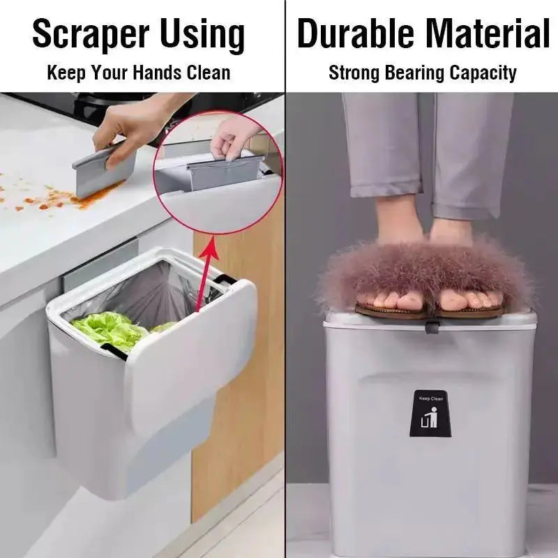 Kitchen Trash Can Kitchen Waste Bin Kitchen Garbage Cans Recycle Rubbish Bin for Kitchen Dustbin Garbage Bin Trash Bin Trashcan Rieworkes