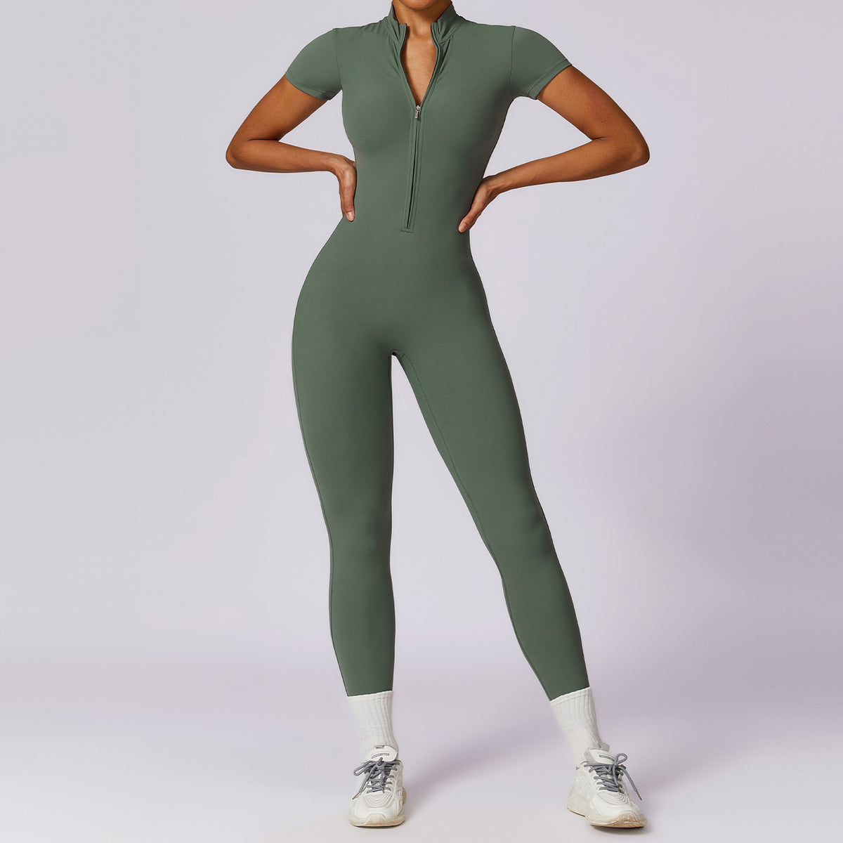 Zechuang Women's Short Sleeve Yoga Jumpsuit 8305 Mimarta