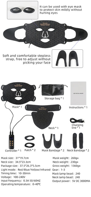 LED Silicone Mask Mimarta