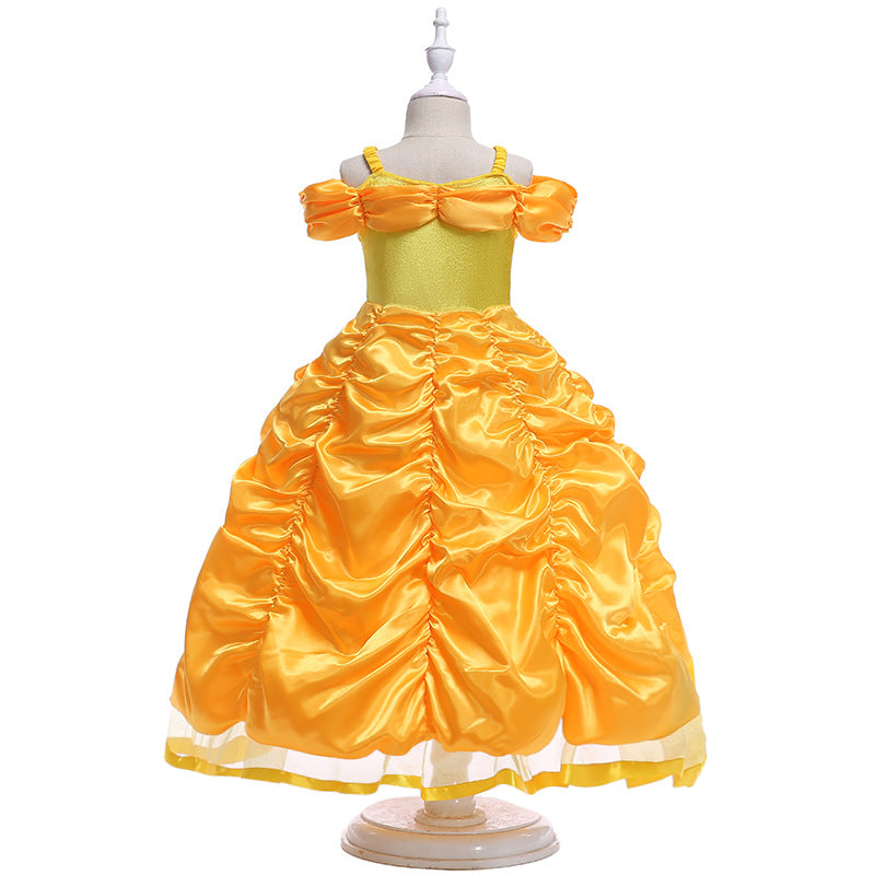 Halloween Cartoon Dress for Kids - Beauty and the Beast Cosplay Mimarta