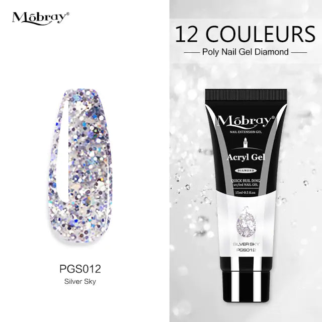 Poly Acrylic Gel: 15ML UV Gel for Nail Extension - 38 Colors Rieworkes