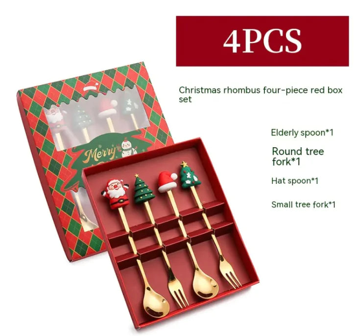 Festive Stainless Steel Christmas Spoon Rieworkes