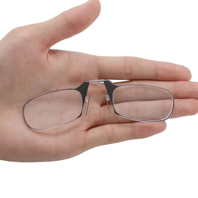 Legless Clamp Nose Reading Glasses For Both Men And Women +2.00 +2.50 Rieworkes