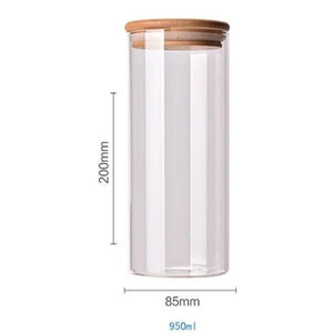 Bamboo-Covered Borosilicate Glass Food Storage Containers Rieworkes