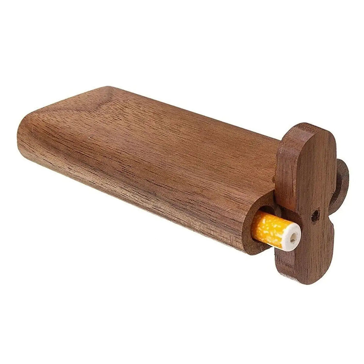 Wooden Dugout Pipe Self Cleaning Metal Bat Poker Smoking Pipe One Hitter Kit US Rieworkes