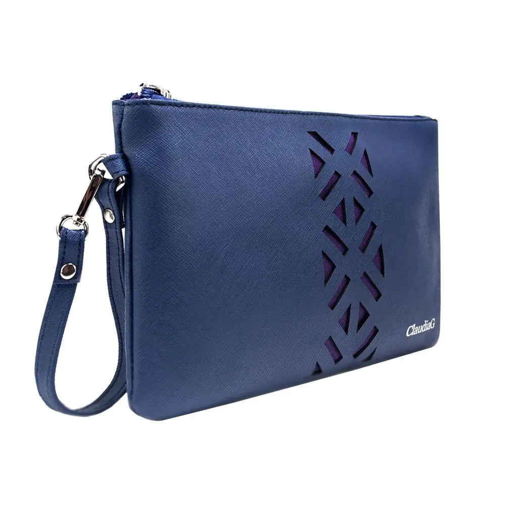 Leather PractiPouch Large - Sapphire Rieworkes