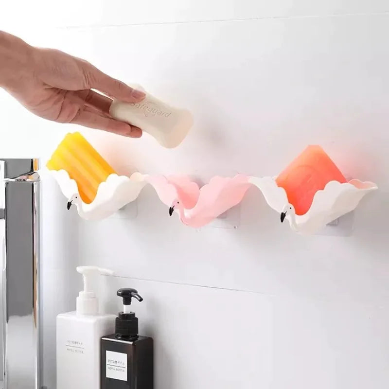 Wall-Mounted Plastic Soap Holder for Bathroom & Kitchen Mimarta