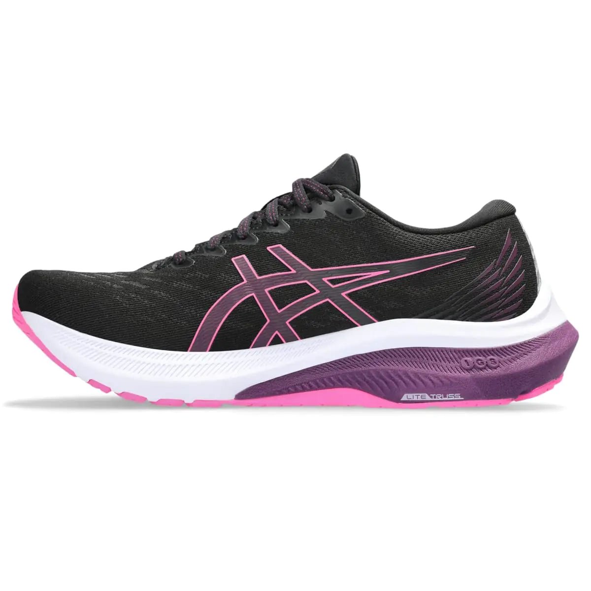 ASICS Women's GT - 2000 11 Running Shoes 6.5 Black/Hot Pink - Rieworkes