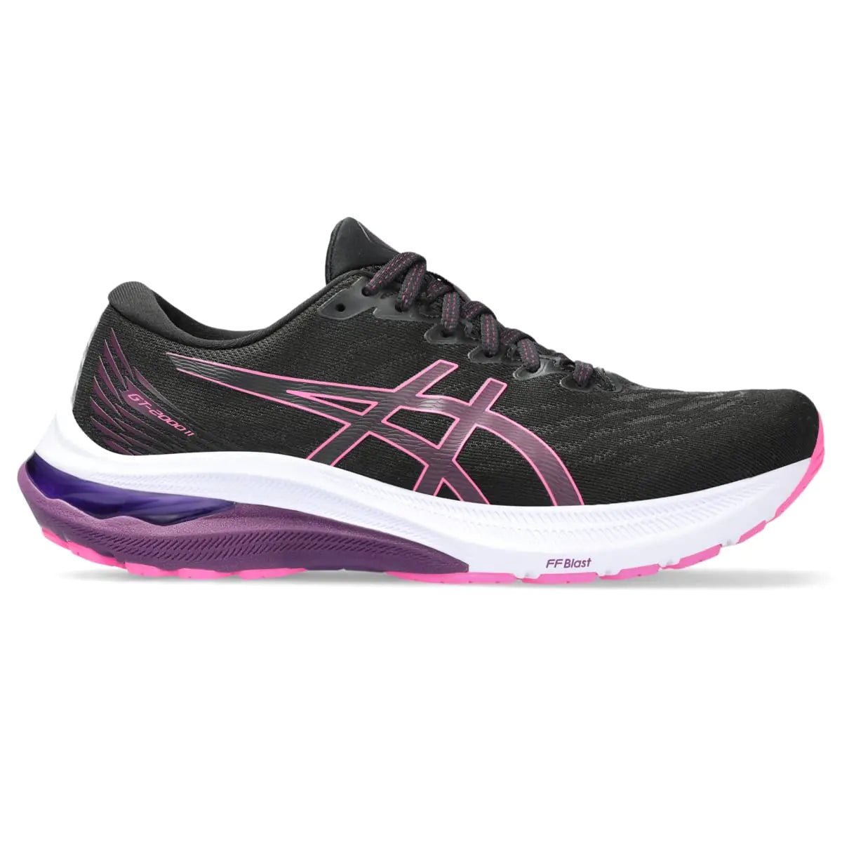 ASICS Women's GT - 2000 11 Running Shoes 6.5 Black/Hot Pink - Rieworkes