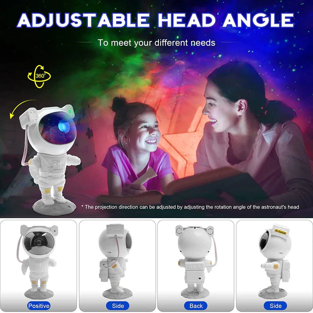 Astronaut Projector Galaxy Starry Sky Night Light Ocean Star LED Lamp Remote - Rieworkes