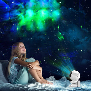 Astronaut Projector Galaxy Starry Sky Night Light Ocean Star LED Lamp Remote - Rieworkes