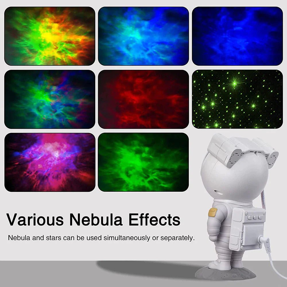 Astronaut Projector Galaxy Starry Sky Night Light Ocean Star LED Lamp Remote - Rieworkes