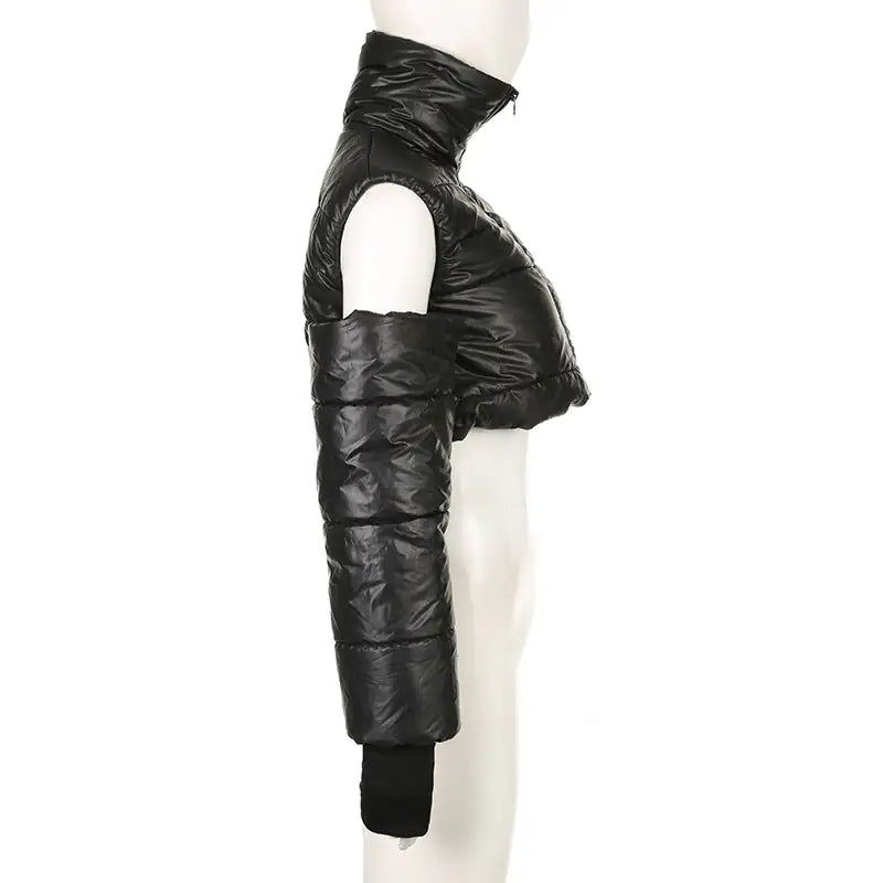 Cutout Cropped Puffer Jacket Rieworkes