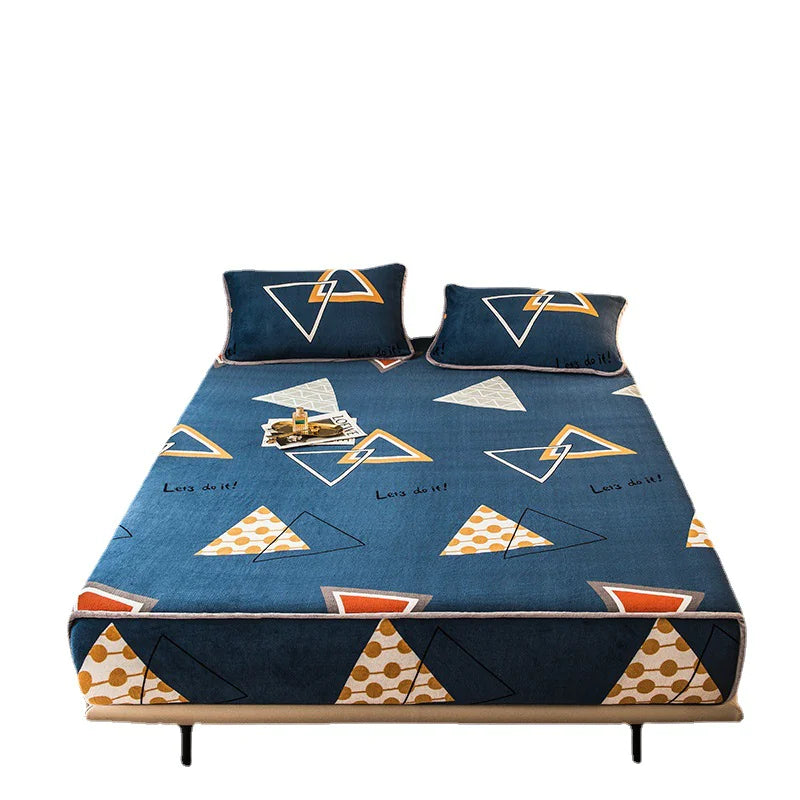Thick Coral Velvet Bed Mattress Cover Rieworkes