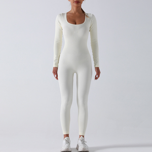 Seamless Yoga Jumpsuit Long Sleeve Mimarta