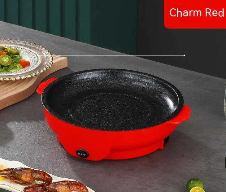 Compact Non-Stick Electric Griddle &amp; Grill – Multi-Function Baking and BBQ Pan Mimarta