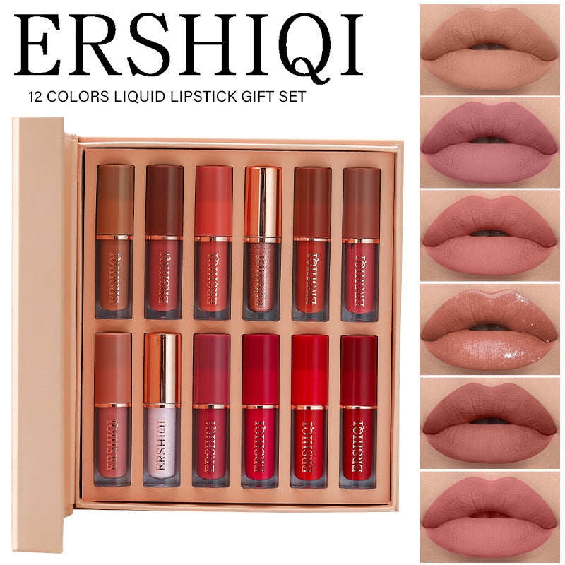 12 pcs Moisturizing Velvet Matte Lipstick Gift Box Mimarta